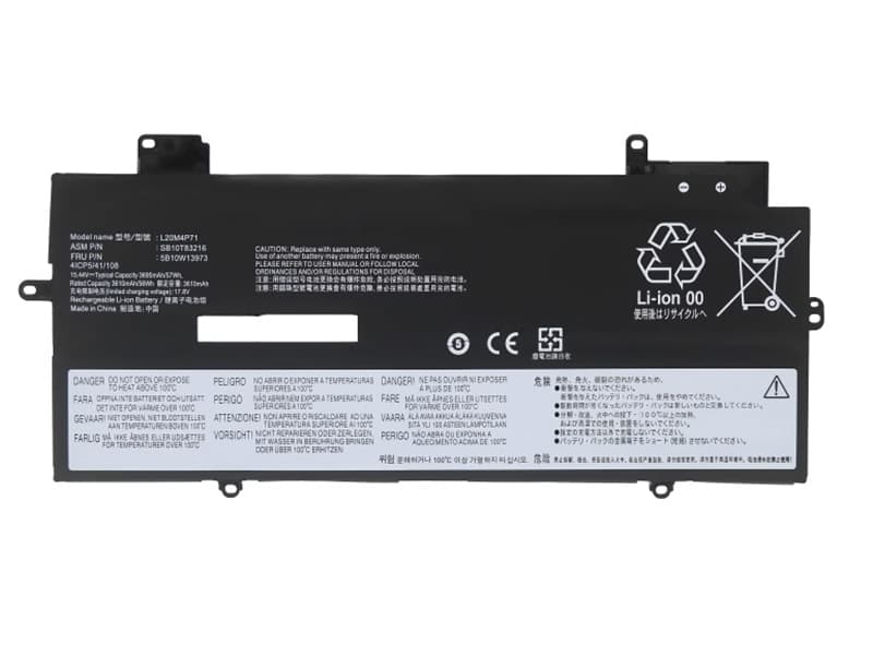 New Compatible Lenovo ThinkPad X1 Carbon Gen 9 Battery 5B10W13974 SB10T83218 L20M4P71 57WH Lenovo