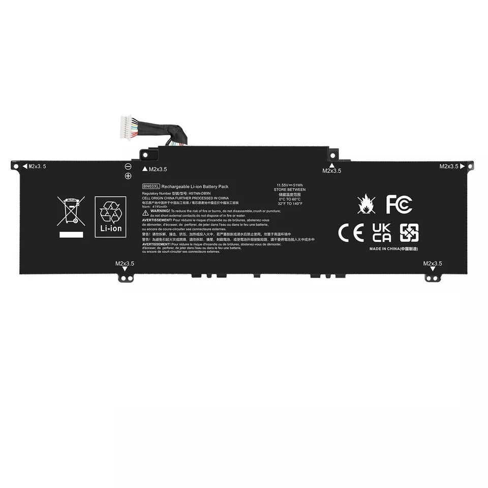 New Compatible HP Envy X360 15-ED BN03XL L77034-005 Battery 51WH HP