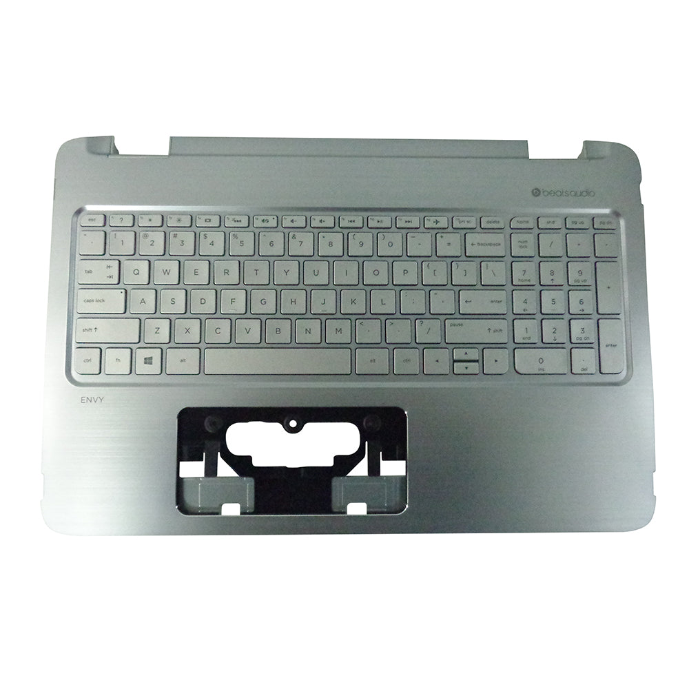 New Genuine HP ENVY 15-U 15T-U Silver Palmrest w/ Backlit Keyboard 774608-001