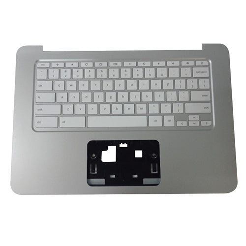New HP Chromebook 14-X Silver Palmrest & Keyboard 787735-001