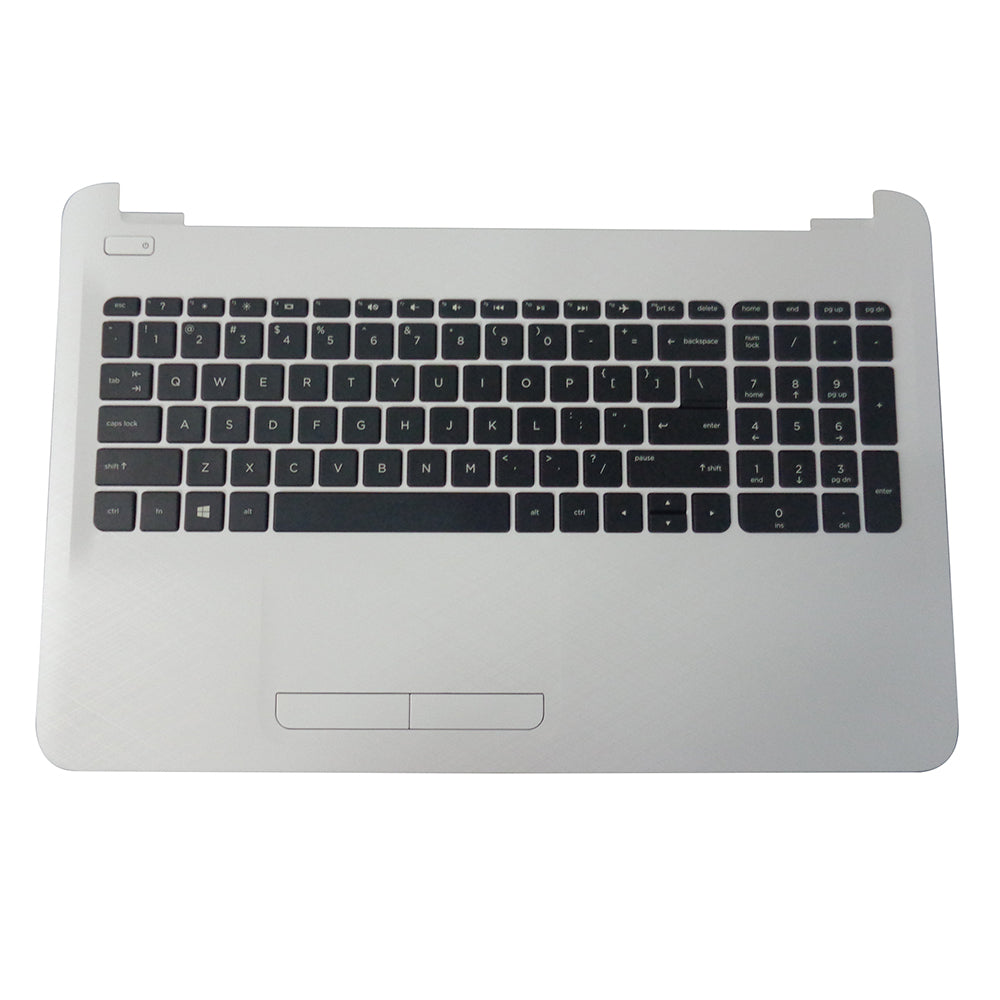 New HP 15-AC 15T-AC 15-AF 15Z-AF White Palmrest Keyboard & Touchpad 813976-001