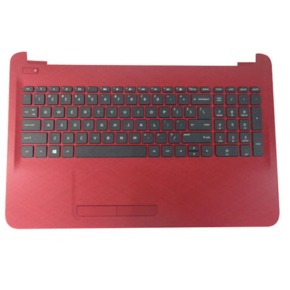 New Genuine HP 15-AC 15-AF Red Palmrest w/ Keyboard & Touchpad 813979-001