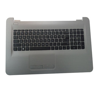 New Genuine HP 17-X 17-Y Palmrest Keyboard & Touchpad - Turbo Silver - 856772-001