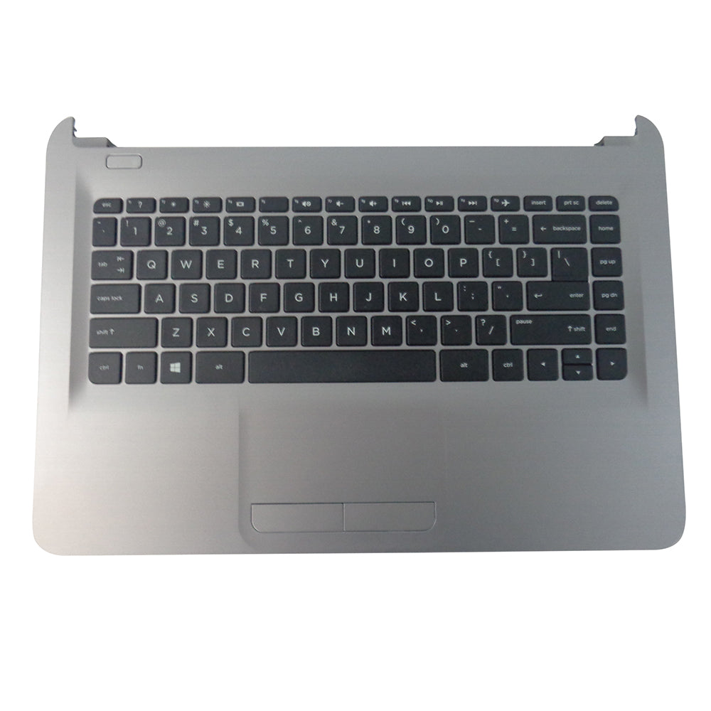 New Genuine HP 14-AM 14T-AM 14-AN Silver Palmrest Keyboard & Touchpad 858078-001