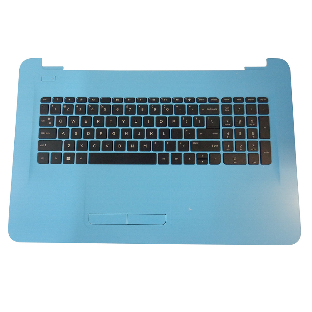 New HP 17-X 17T-X 17-Y 17Z-Y Powder Blue Palmrest w/ Keyboard & Touchpad 908041-001