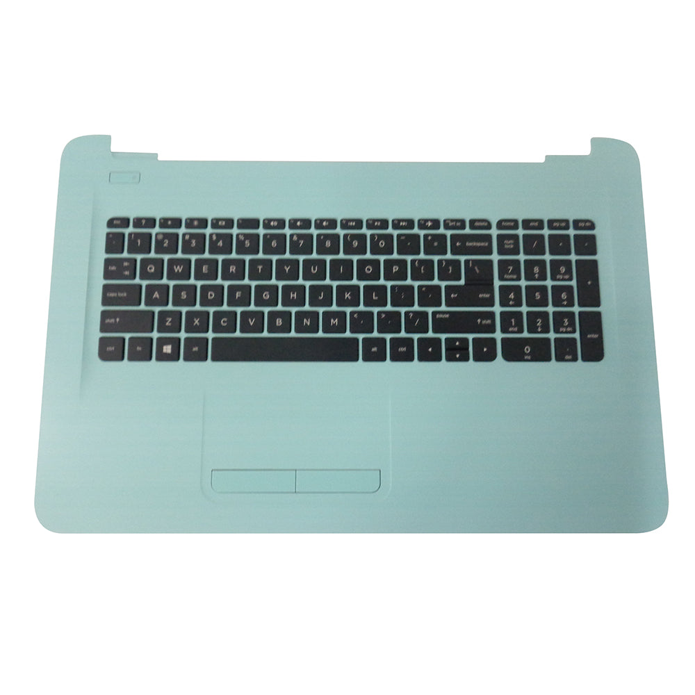 New Genuine HP 17-X 17-Y Palmrest Keyboard & Touchpad - Minty Green - 908043-001