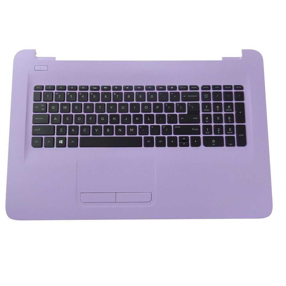 New Genuine HP 17-X 17-Y Soft Lilac Palmrest Keyboard & Touchpad 908045-001