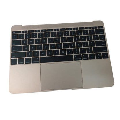 New Gold Palmrest Keyboard & Touchpad 613-01195-A For MacBook A1534 2015 12"