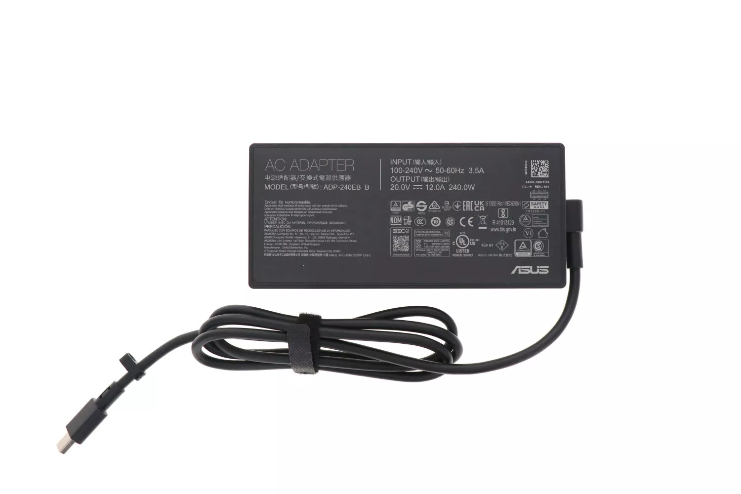 Asus ROG Zephyrus G16 (2025) GU605 240W Original Laptop Adapter – Back View