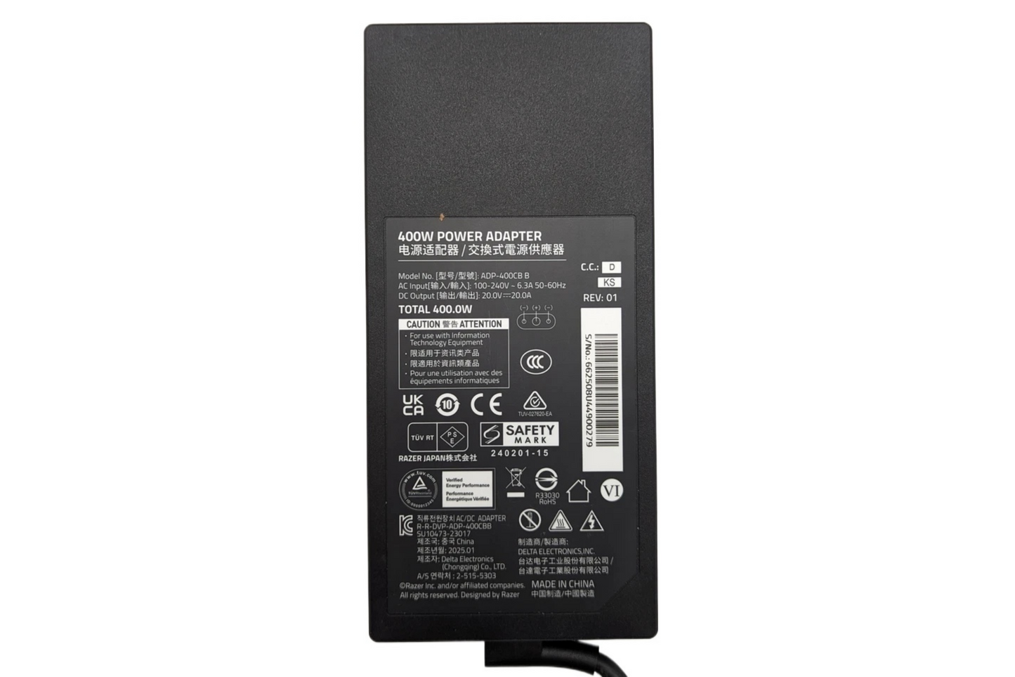 Razer Blade 18 2025 400W Ac  Adapter