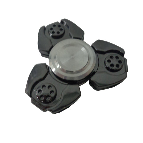 New Gray Silver Gyroscope Fidget Hand Spinner Titanium Finger Stress Toy w/ Case