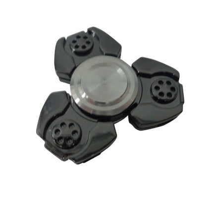 New Gray Silver Gyroscope Fidget Hand Spinner Titanium Finger Stress Toy w/ Case