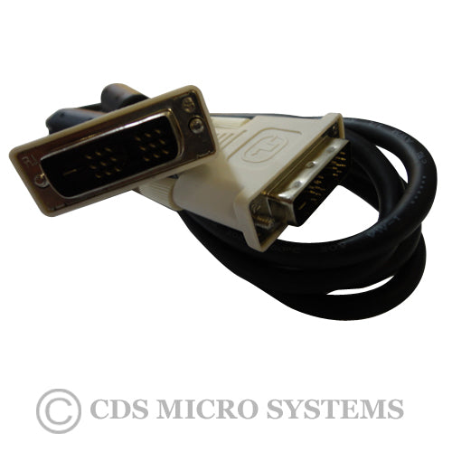 New DVI Cable Male to Male DVI-D 5ft Cord 18 Pin Computer Video Monitor Cable