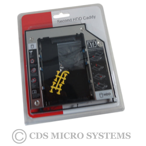 New Universal DVD Opitcal Bay 2nd Sata Hard Drive Caddy 12.7mm