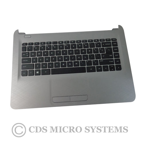 New HP 14-AF Silver Palmrest w/ Keyboard & Touchpad 813915-001