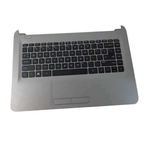 New HP 14-AF Silver Palmrest w/ Keyboard & Touchpad 813915-001
