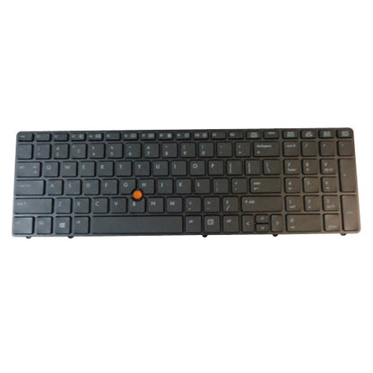 New HP Elitebook 8560W 8570W Black Laptop Keyboard w/ Frame & Pointer