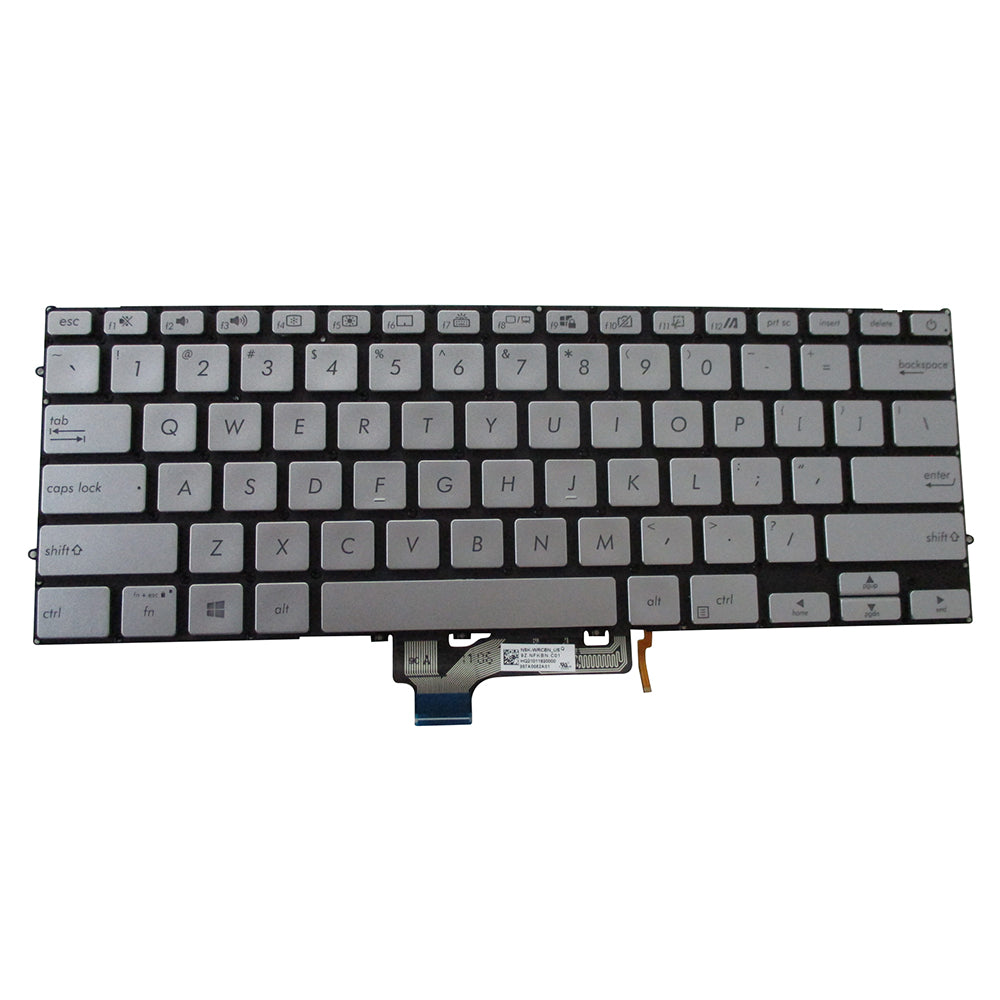 New Silver Backlit Keyboard for Asus VivoBook S14 S431 Laptops