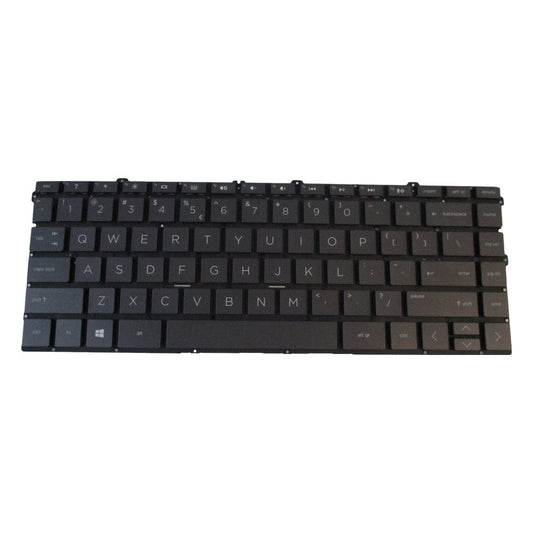 New Black Non-Backlit Keyboard for HP Spectre 13-AW Laptops