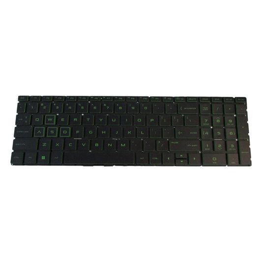 New Green Backlit Keyboard for HP Pavilion 15-DK 15T-DK Laptops