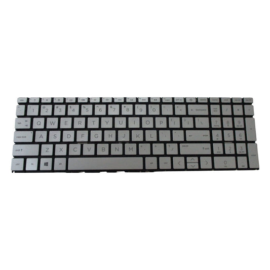 New Non-Backlit Silver Keyboard For HP Pavilion 15-EH 15Z-EH 15-EG 15T-EG Laptops