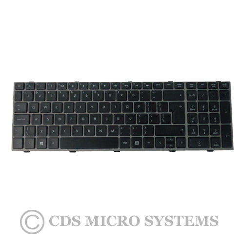 New Keyboard w/ Silver Frame for HP ProBook 4540S 4545S Laptops - UK Version