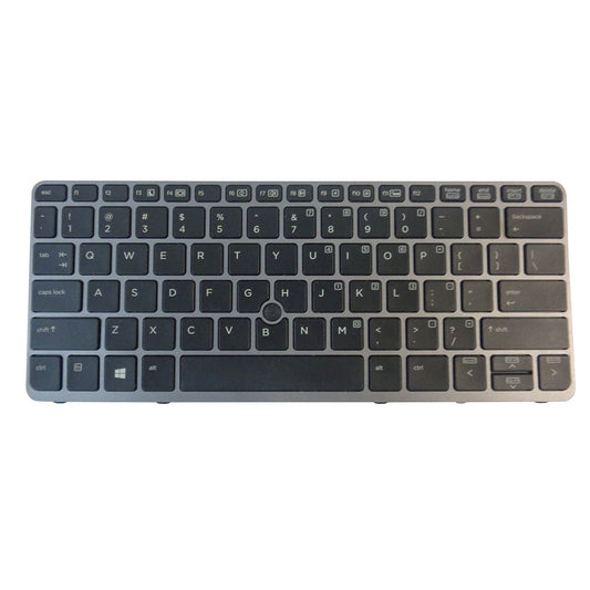 New Backlit Keyboard w/ Pointer & Gray Frame for HP EliteBook 720 G1 720 G2 725 G2