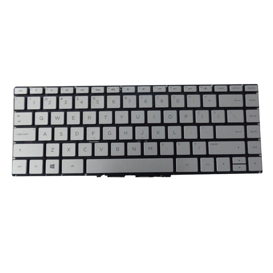 New Backlit Keyboard for HP Pavilion 14-BA 14M-BA 14T-BA Laptops - Silver Version