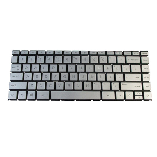 New Silver Backlit Keyboard for HP Pavilion 14-CD 14T-CD 14M-CD 14-CE Laptops