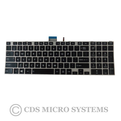 New Toshiba Satellite E55-A E55T-A Laptop Silver Backlit Keyboard