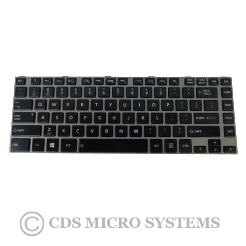 New Toshiba Satellite P845T Silver Backlit Laptop Keyboard