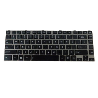 New Toshiba Satellite P845T Silver Backlit Laptop Keyboard