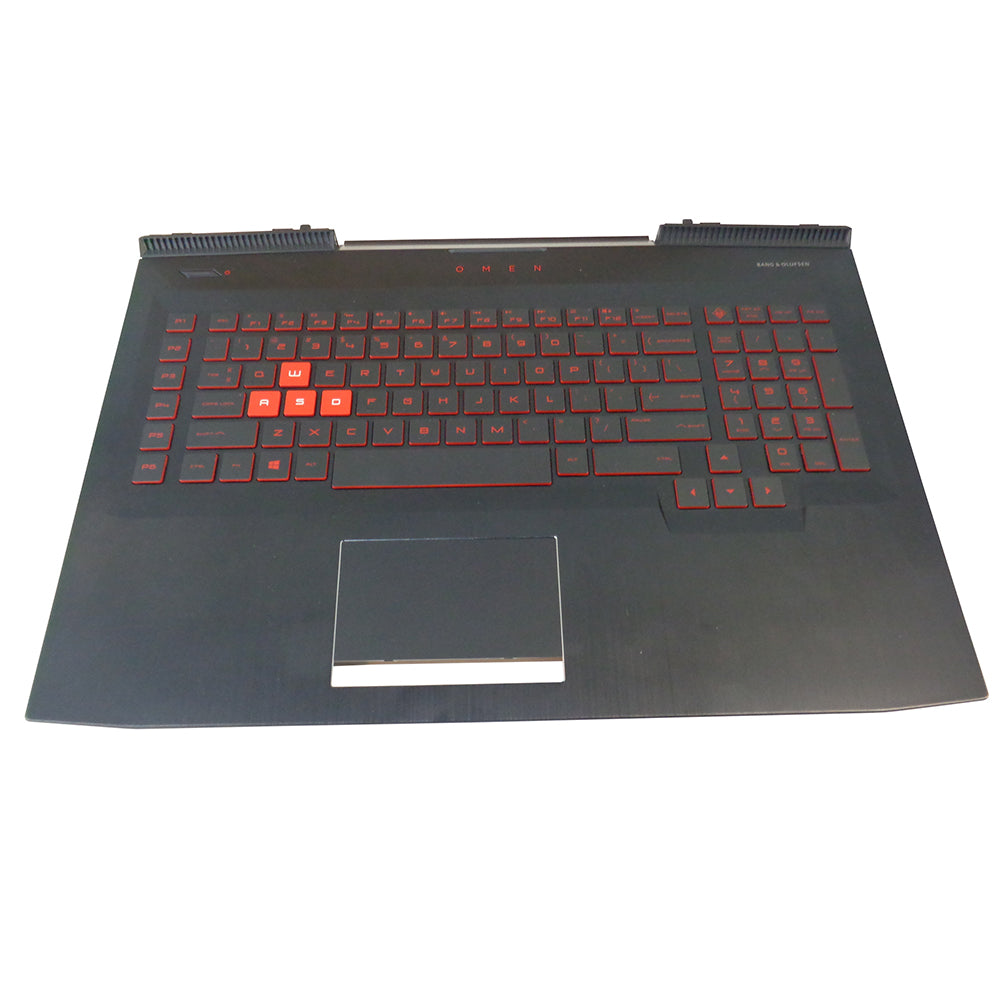 New HP OMEN 17-AN 17T-AN Palmrest w/ Backlit Keyboard & Touchpad 931690-001