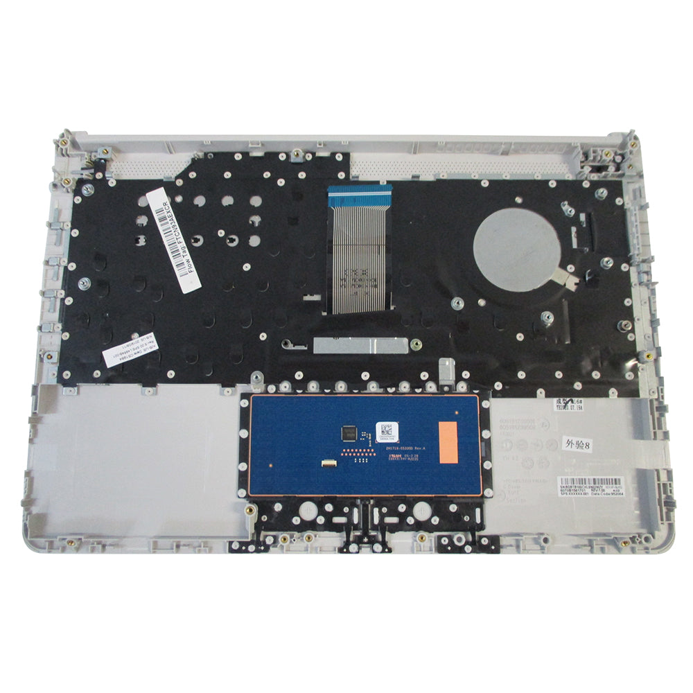 New HP 14-CF 14-DF 14-DK Palmrest w/ Non-Backlit Keyboard & Touchpad L48648-001