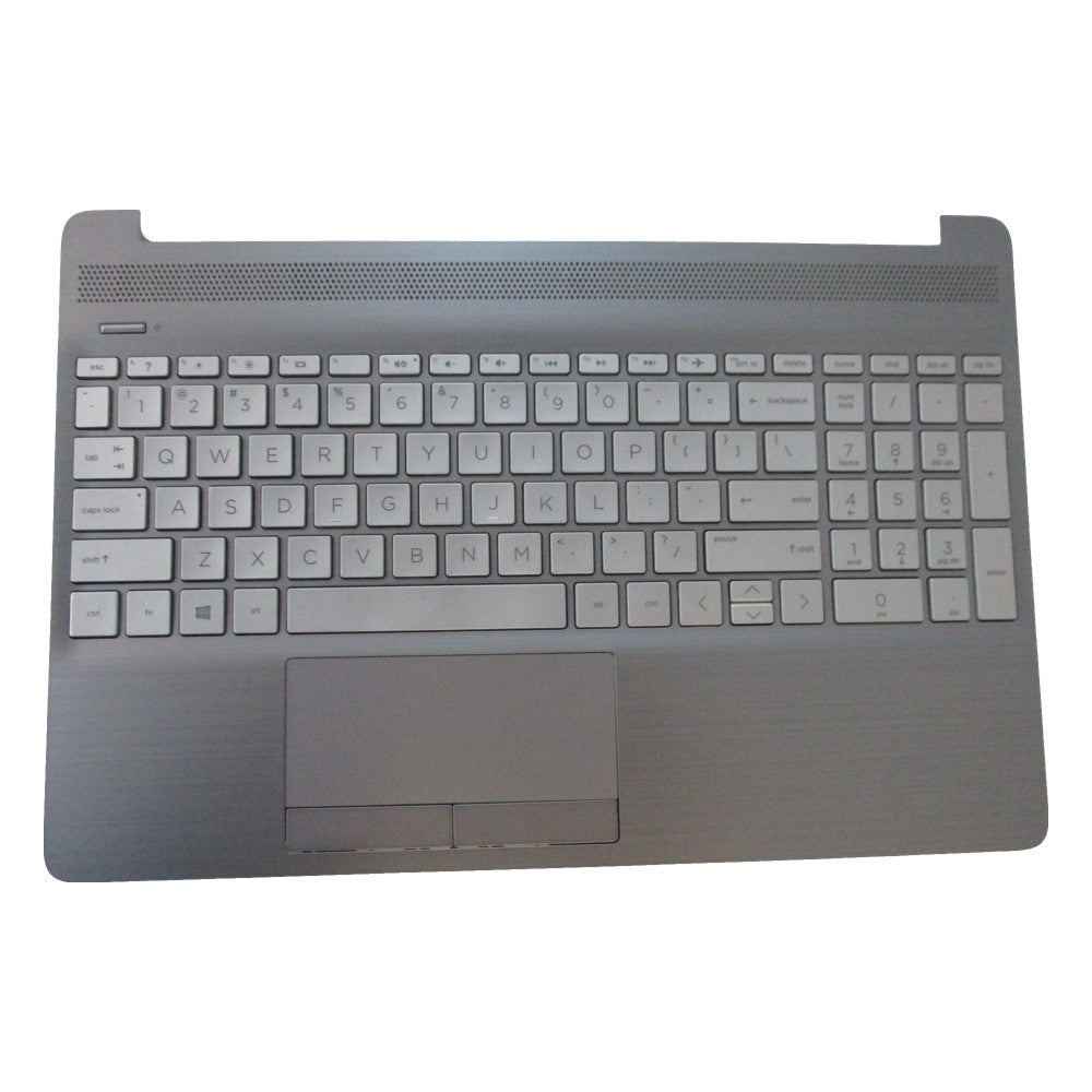 New HP 250 255 256 G8 G9 Silver Palmrest w/ Non-Bklt Keyboard & Touchpad M31100-001