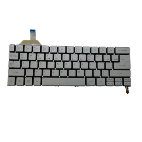New Genuine Acer Aspire S7-392 Silver Backlit Laptop Keyboard NK.I1113.02L