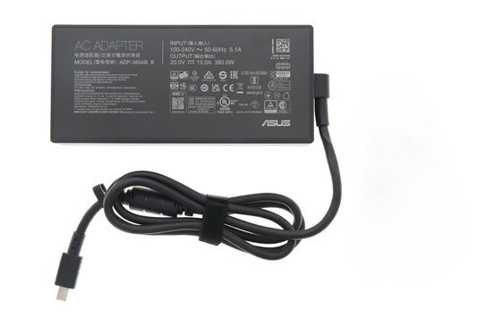 Front view of New Original ROG Strix SCAR 18 (2025) G635 380W Laptop Charger