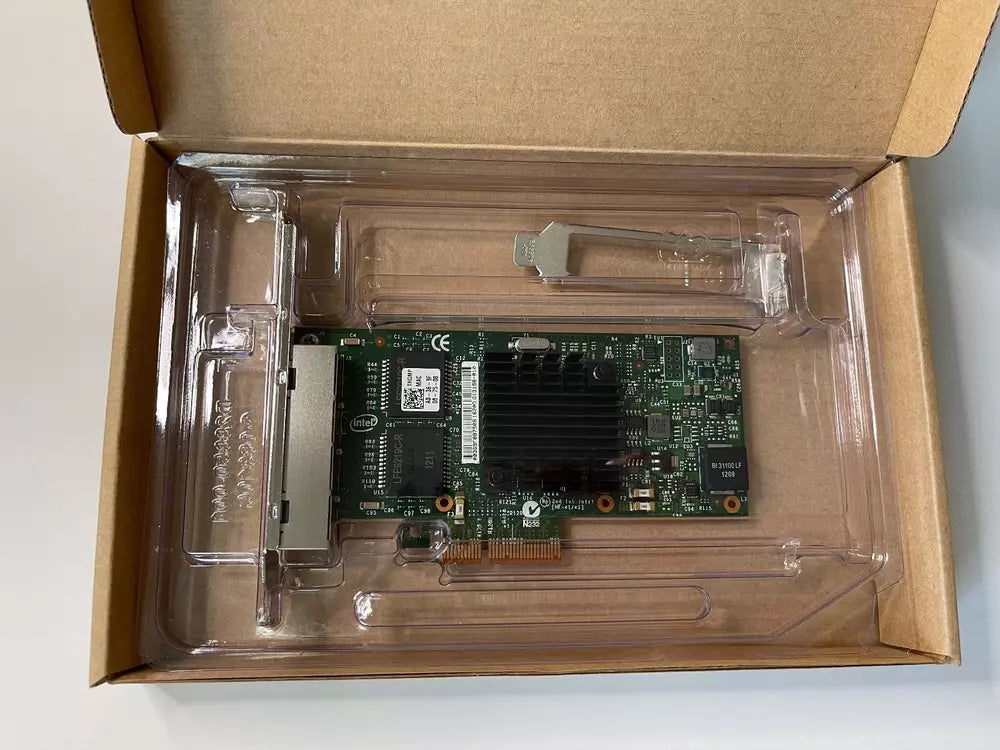 New Intel I350T4 I350-T4 Quad Port RJ-45 Ethernet Server Adapter Dell THGMP K9CR1