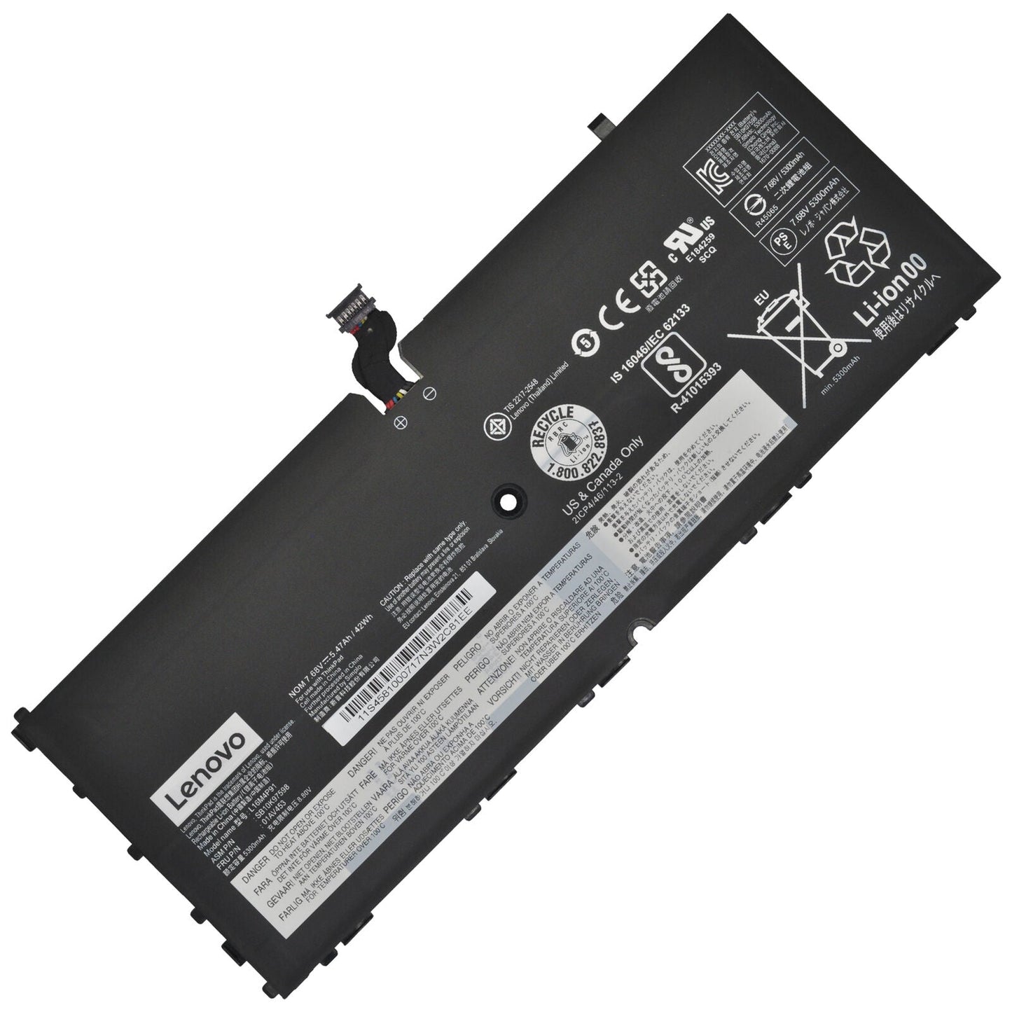 New Genuine Lenovo ThinkPad X1 Tablet Gen 3 Battery 42WH