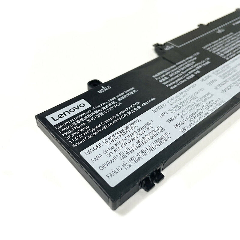 New Genuine Lenovo ThinkPad L20C3PD4 L20D3PD4 L20L3PD4 L20M3PD4 Battery 57WH