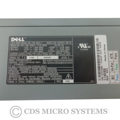 New Dell PowerEdge 1800 1800R Server Power Supply 650W TJ785 C4797 PS-5651-1