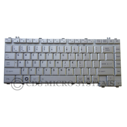 New Toshiba Satellite A200 A205 A210 A300 A305 M200 L200 L300 Silver Keyboard