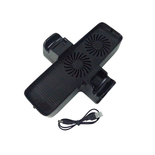 New USB Powered Dual Cooling Fan Base Stand for Microsoft XBOX 360 Slim Consoles