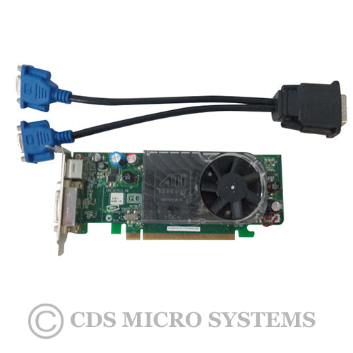 New Dell Optiplex 745 755 SFF Video Card XX355 w/ Cable for DMS-59 To Dual VGA